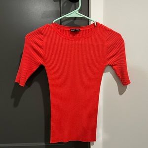 Express coral basic shirt - size XS